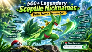 Legendary Sceptile Nicknames With Name Generator