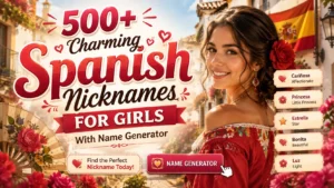 Charming Spanish Nicknames for Girls With Name Generator