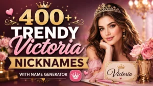 Trendy Victoria Nicknames With Name Generator