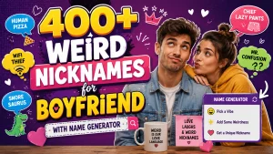 Weird Nicknames for Boyfriend With Name Generator
