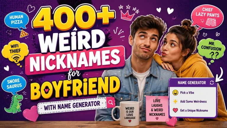 Weird Nicknames for Boyfriend With Name Generator