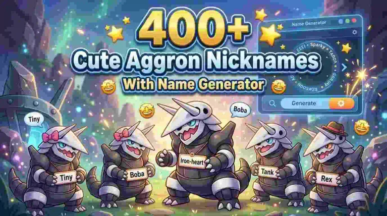 Cute Aggron Nicknames With Name Generator