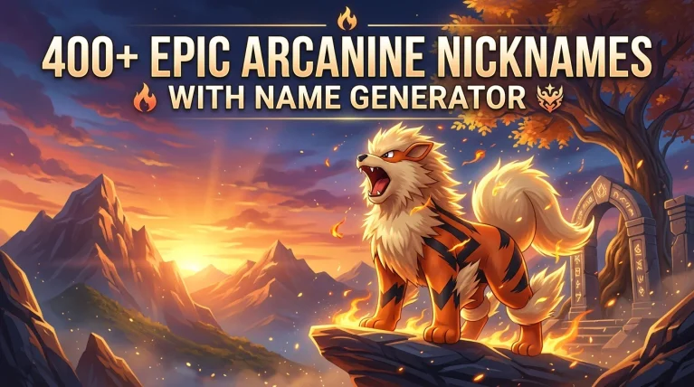 Epic Arcanine Nicknames With Name Generator