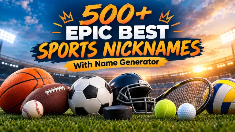 Epic Best Sports Nicknames With Name Generator