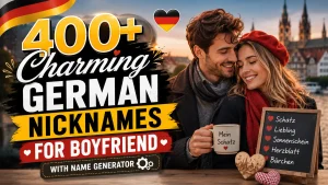 Charming German Nicknames for Boyfriend With Name Generator