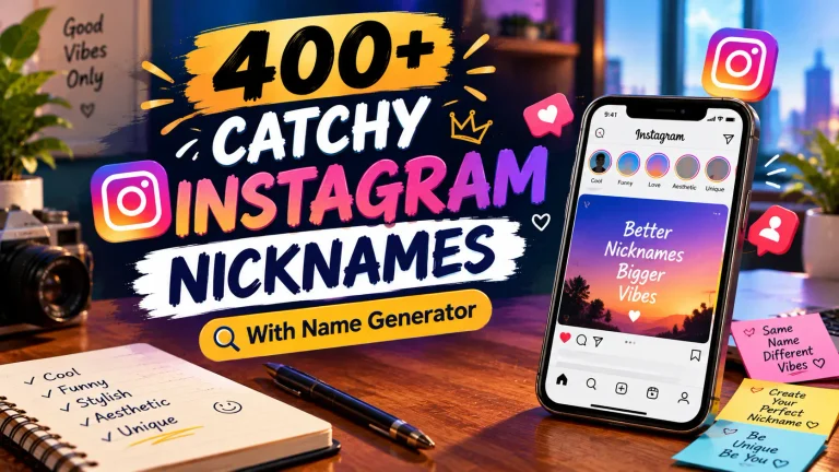Catchy Instagram Nicknames With Name Generator