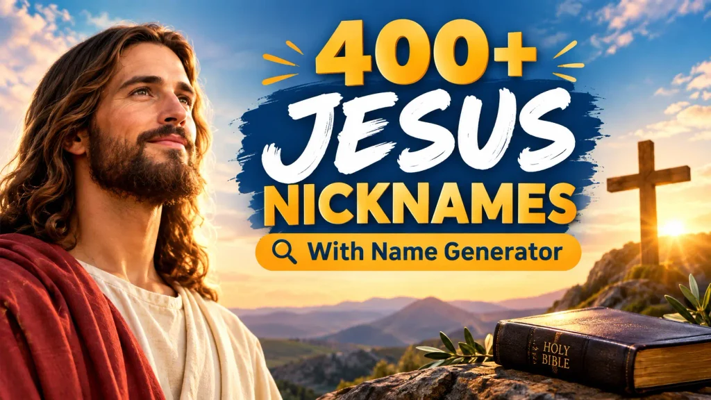 Jesus Nicknames With Name Generator