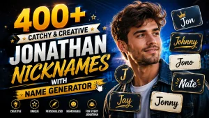 Catchy & Creative Jonathan Nicknames With Name Generator