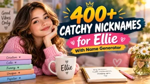 Catchy Nicknames for Ellie With Name Generator