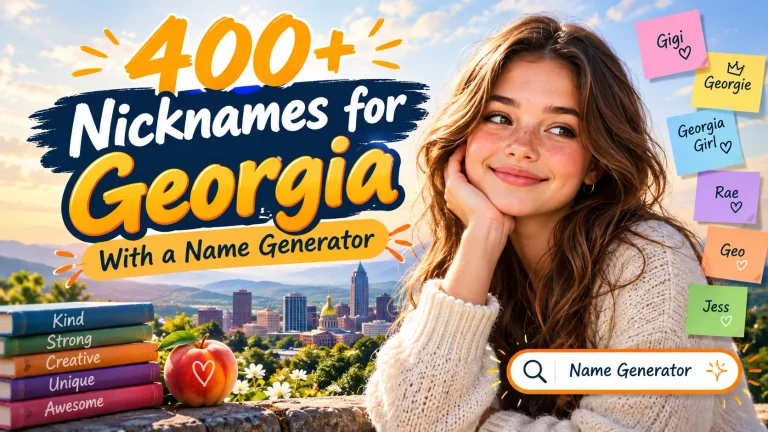 Nicknames for Georgia With a Name Generator