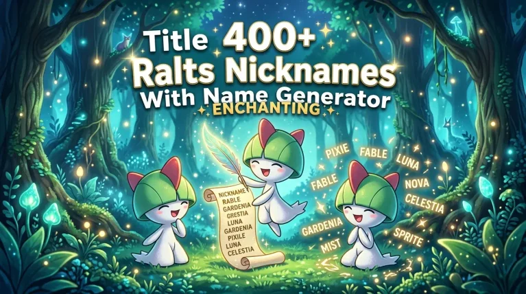 Enchanting Ralts Nicknames With Name Generator