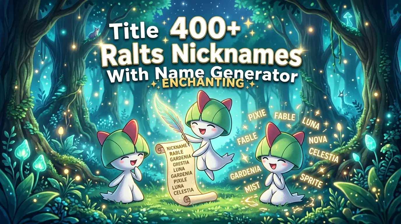 Enchanting Ralts Nicknames With Name Generator