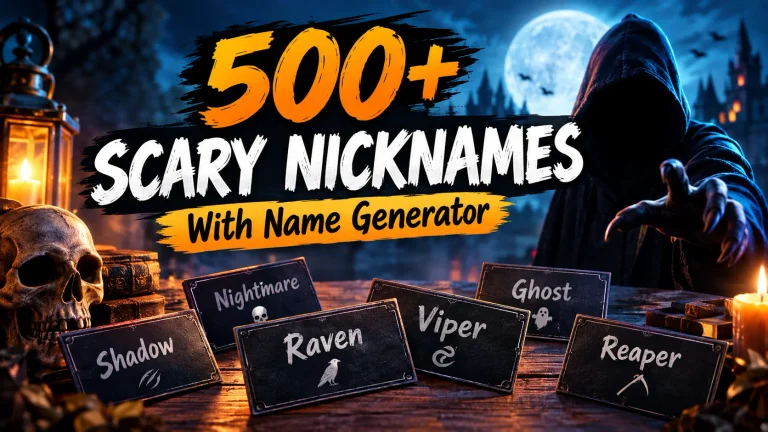 Scary Nicknames With Name Generator