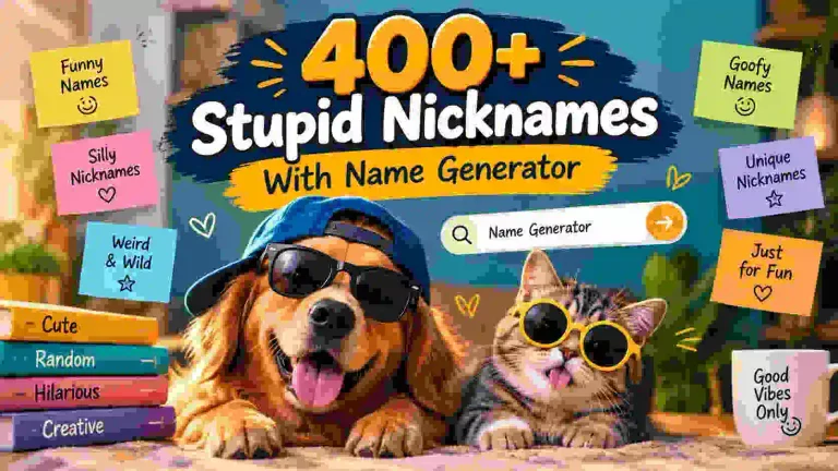 Stupid Nicknames With Name Generator