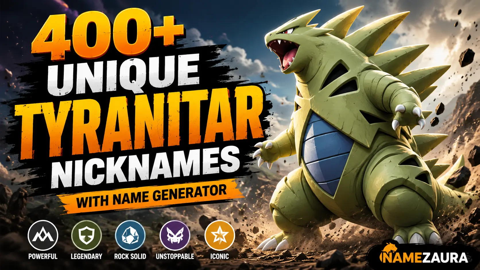 Unique Tyranitar Nicknames With Name Generator