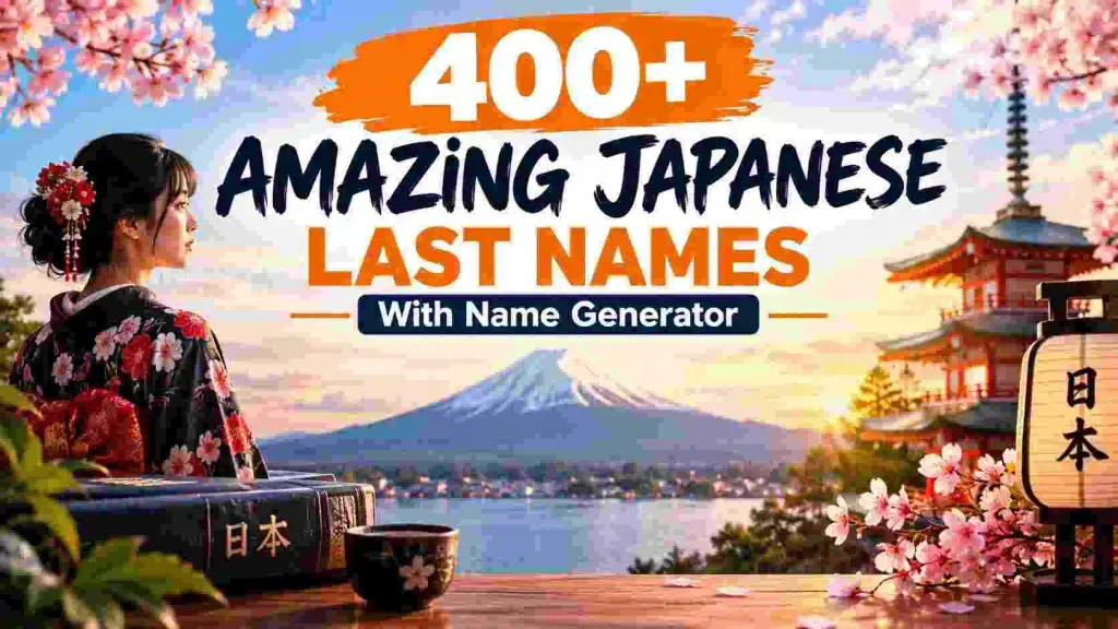 Amazing Japanese Last Names With Name Generator