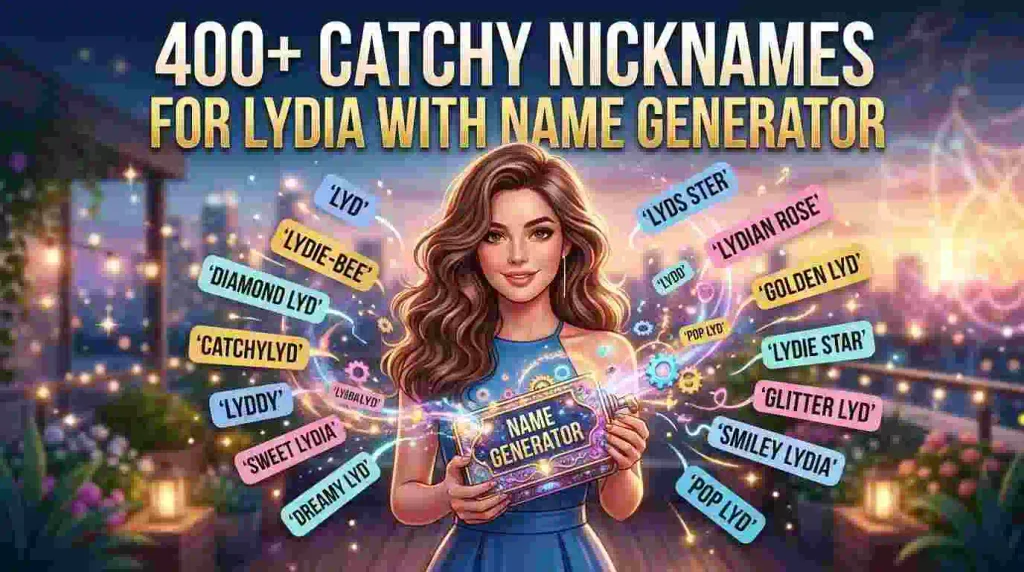 Catchy Nicknames for Lydia With Name Generator