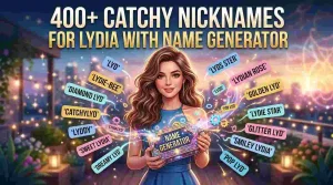 Catchy Nicknames for Lydia With Name Generator