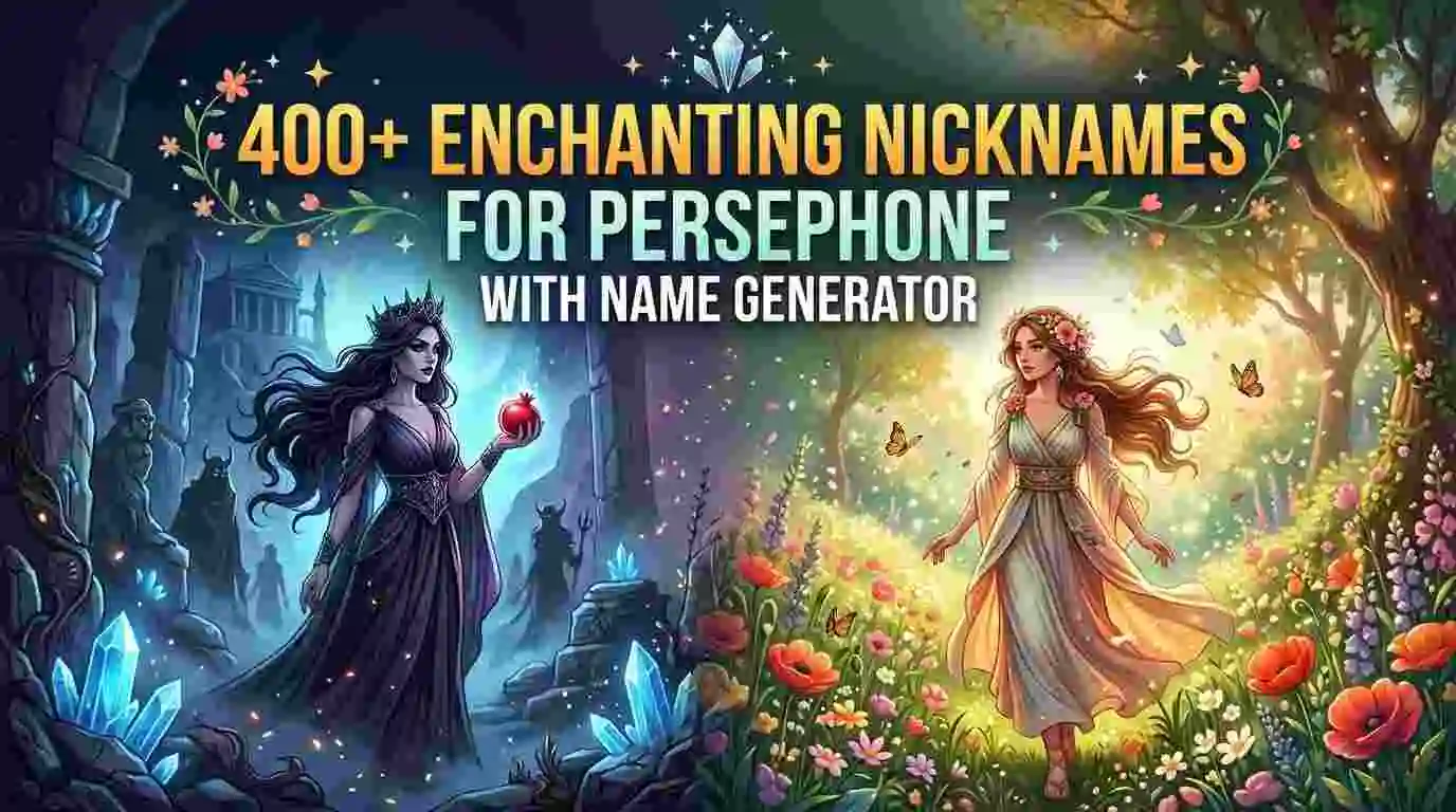 Enchanting Nicknames for Persephone With Name Generator
