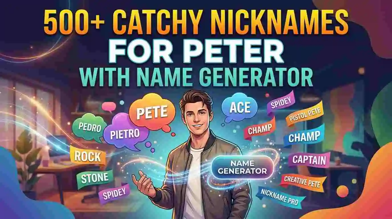 Catchy Nicknames for Peter With Name Generator