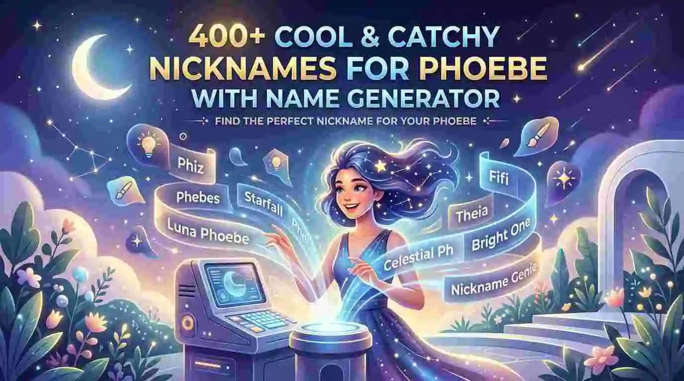 Cool & Catchy Nicknames for Phoebe With Name Generator