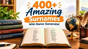 Amazing Surnames With Name Generator